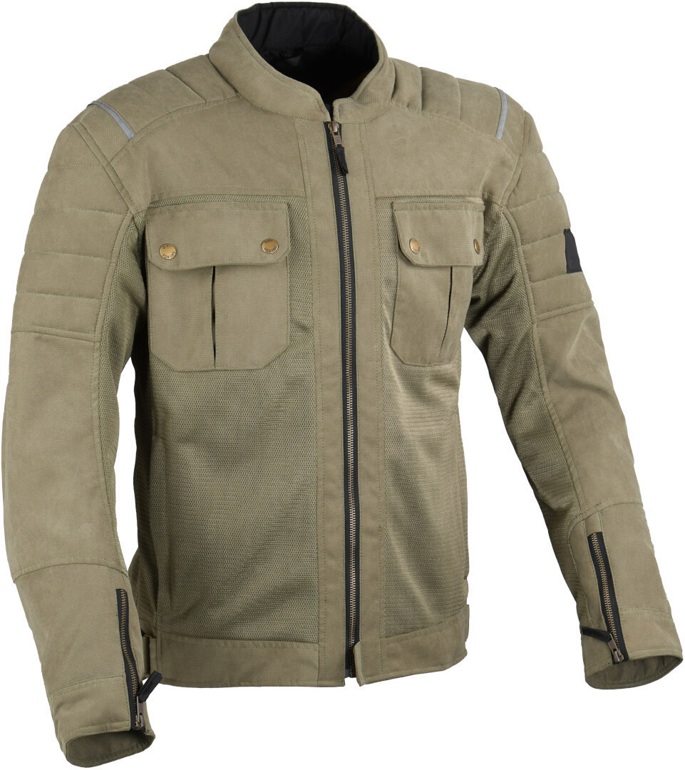 DIFI Livingston Air Motorcycle Textile Jacket Khaki 3XL Figure 1