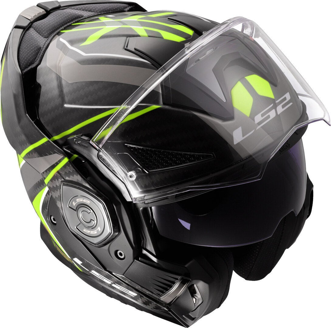 LS2 FF901 Advant X Carbon Future II Helm neongeel S (55/56) Figuur 13
