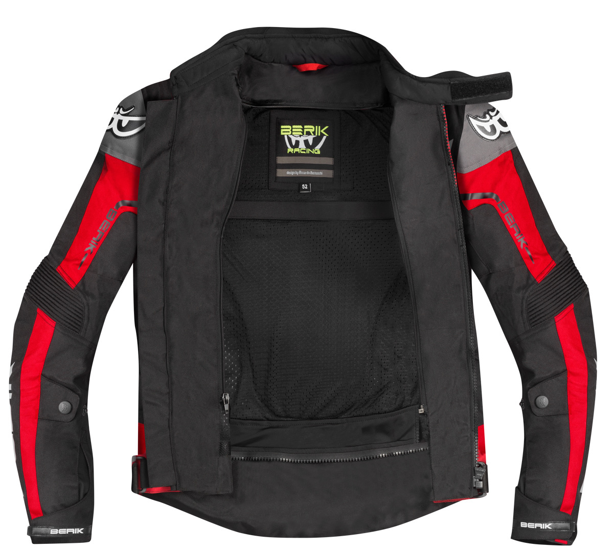 Berik Torino Evo Veste textile de moto imperméable noir/rouge 56 Figure 4