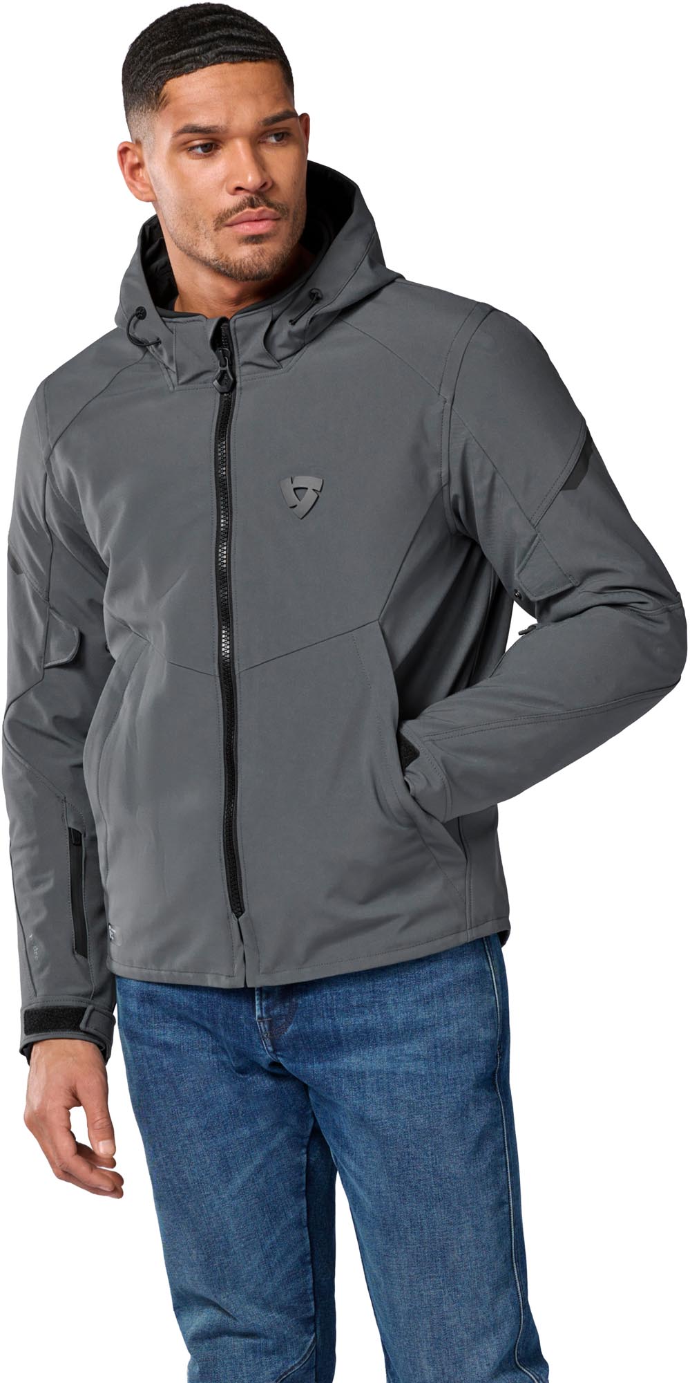 Revit Afterburn 2 H2O waterdichte motorfiets textieljas Donkergrijs S Figuur 3