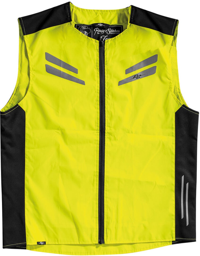 Rusty Stitches Stewart Sikkerhedsvest til motorcykler gul/sort L Figur 1