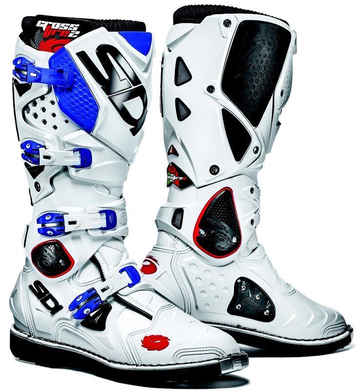 Sidi Crossfire 2 Bottes Motocross Blanc/bleu 45 Figure 1
