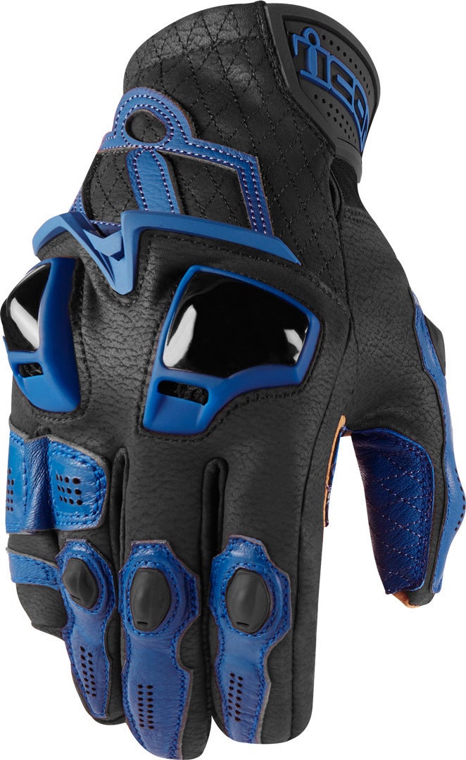 Icon Hypersport Short Handschuhe schwarz/blau 2XL Abbildung 1