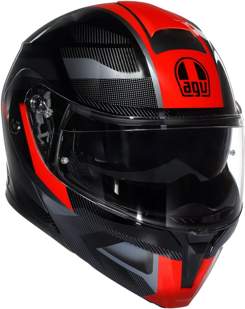AGV Streetmodular Ledro Casco nero/rosso L (59/60) Figura 1