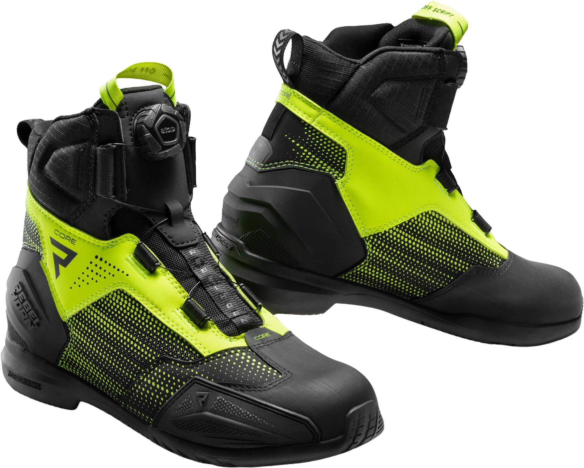 Rebelhorn Core Chaussures moto noir/jaune 37 Figure 1