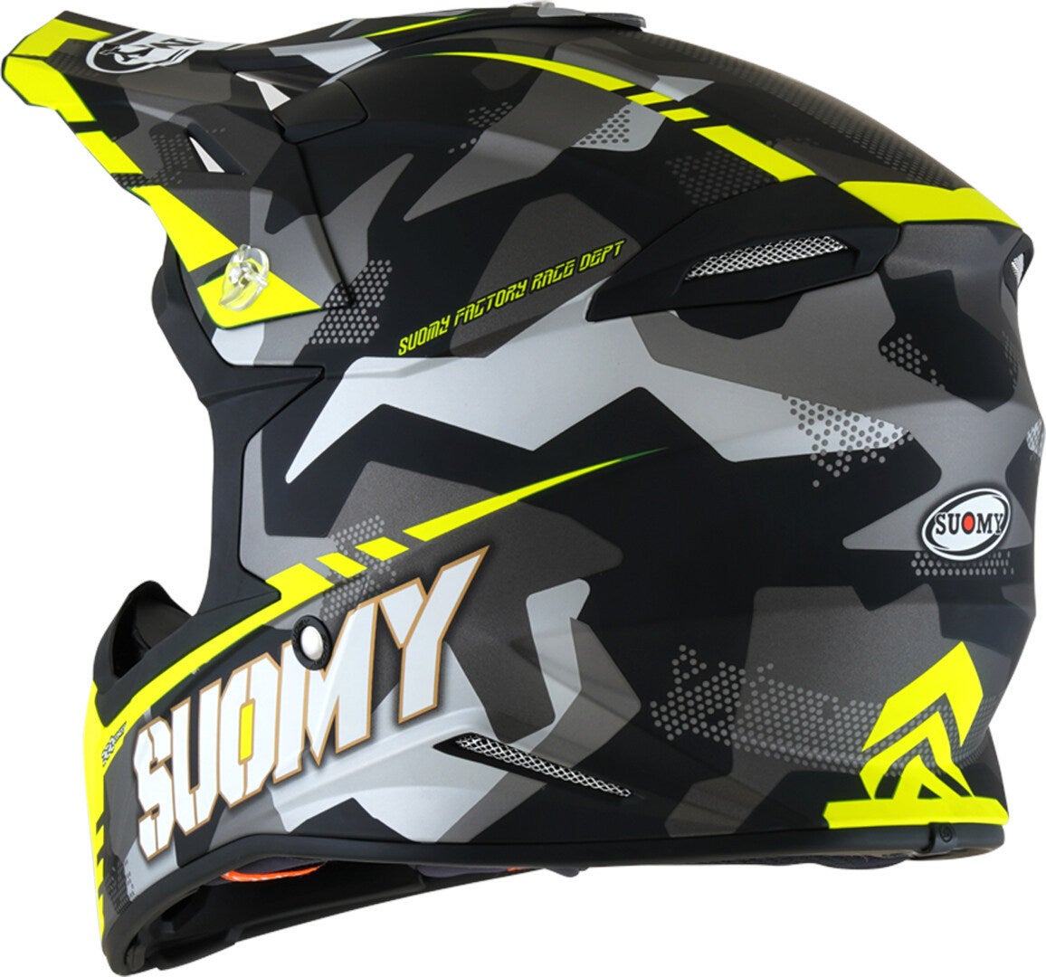 Suomy X-Wing Camouflager E06 Motocross hjelm sort/grå/gul S (55/56) Figur 2