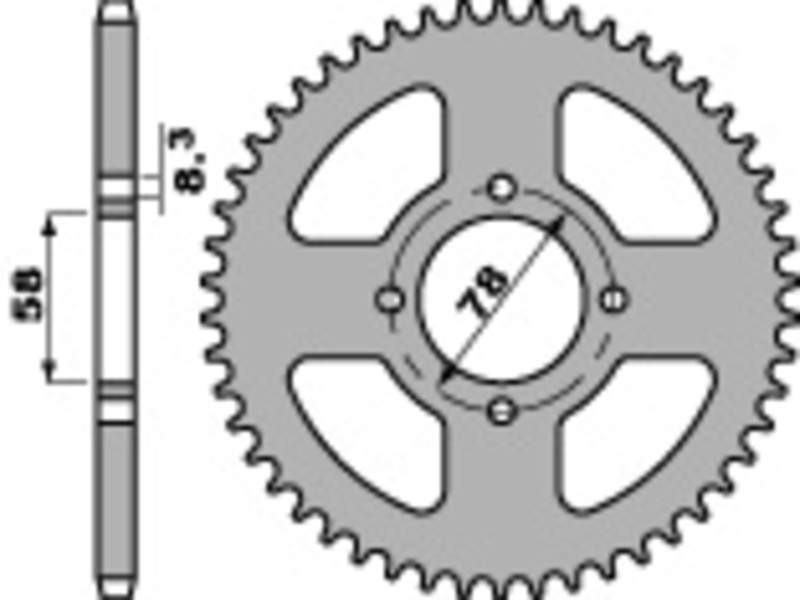 PBR Bakdrev i standardstål 810 - 428 Figur 1