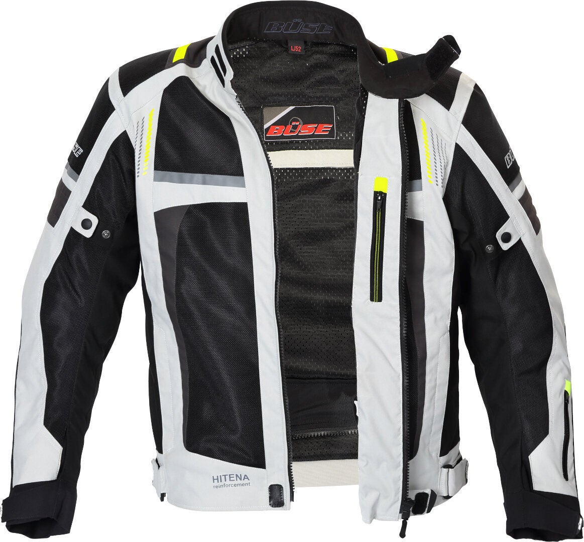 Büse Livorno Motorrad Textiljacke hellgrau 5XL Abbildung 2