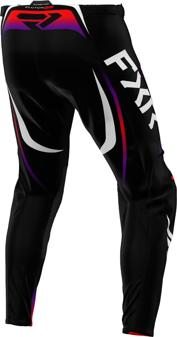 FXR Clutch Pro 2025 Pantaloni da motocross nero/viola/rosso/bianco 38 Figura 4