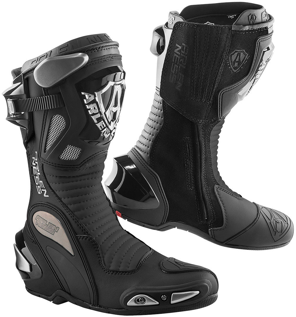 Arlen Ness Xaus Replica Motorcycle Boots black 45 Figure 1