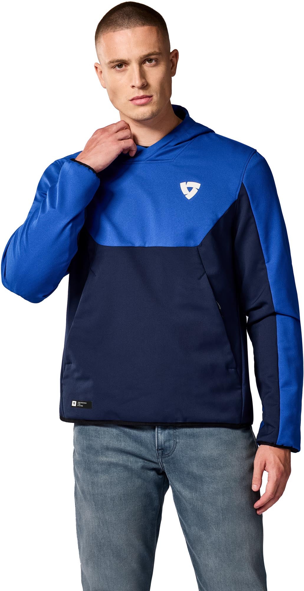 Revit Andon Motorcycle Hoodie blue/blue L Figure 3
