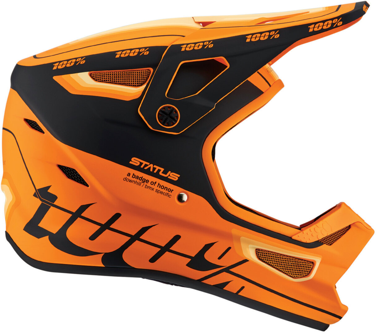 100% Status Casque de descente Orange/Noir M (57/58) Figure 1