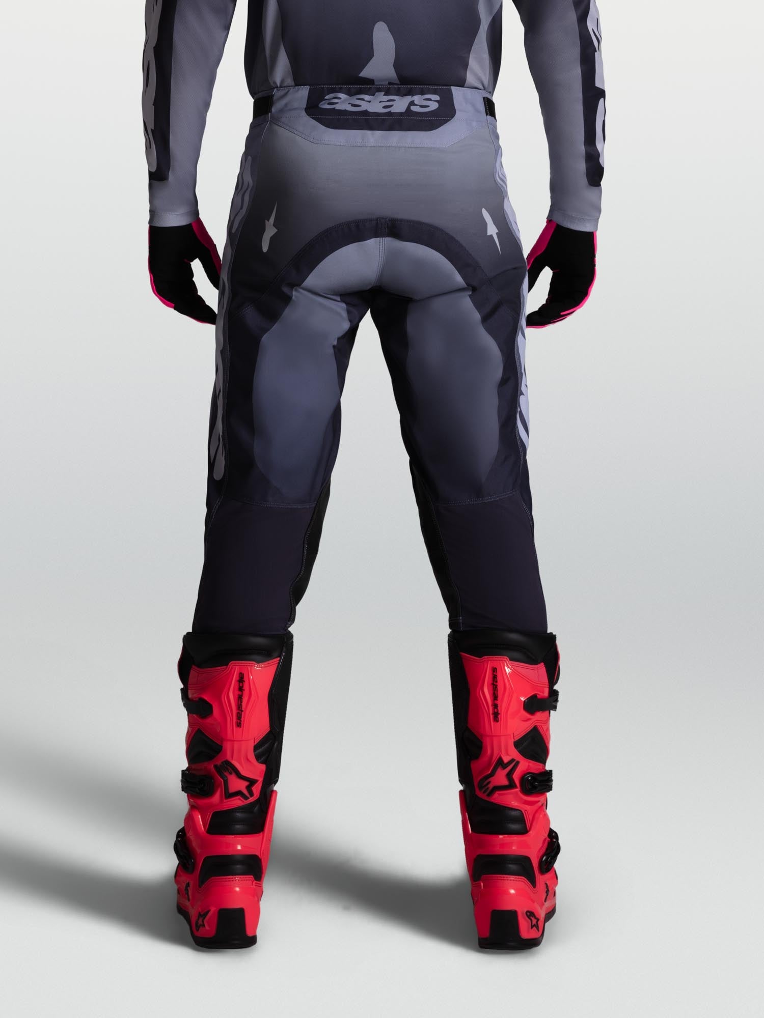 Alpinestars Racer Amber Motocross hlače Siva/vijolična 30 Slika 8