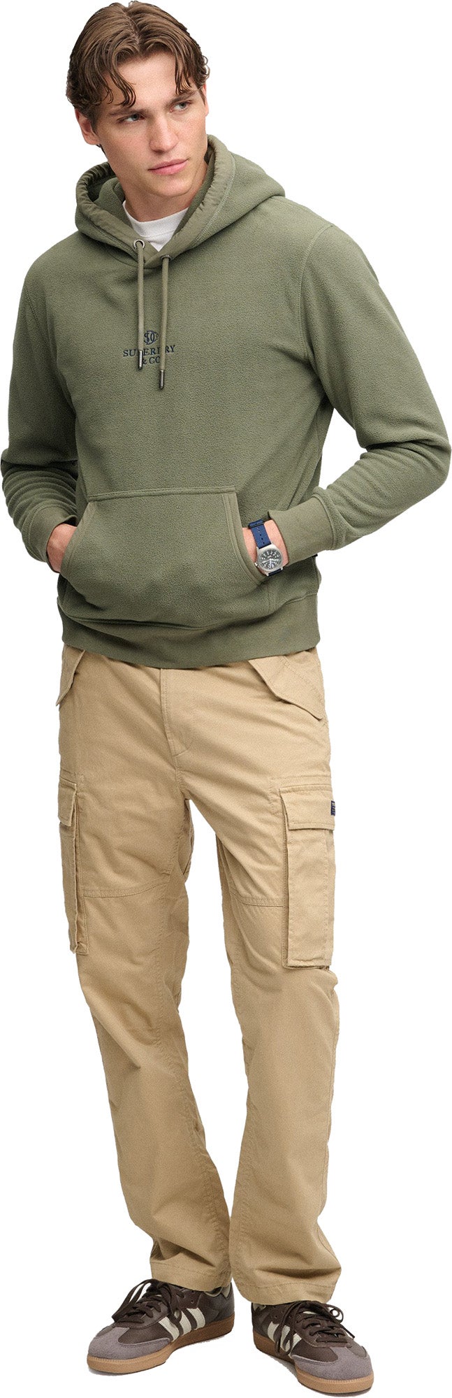 Superdry & Co Slim Taper Cargobyxor Beige 32/34 Figur 5