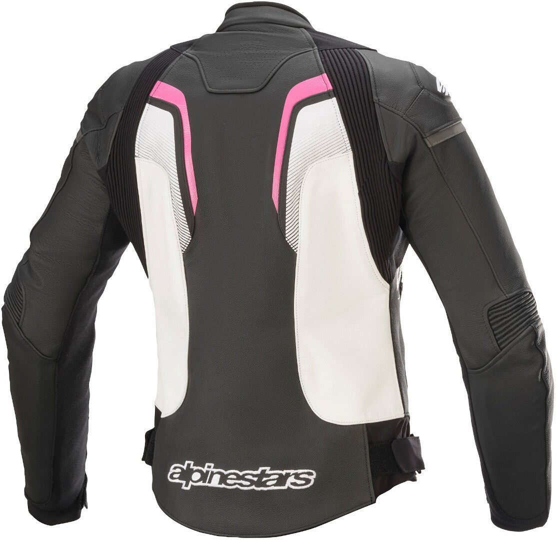 Alpinestars Stella GP Plus R V3 Dámy Motocykl kožená bunda černá/bílá/růžová 44 Obrázek 2