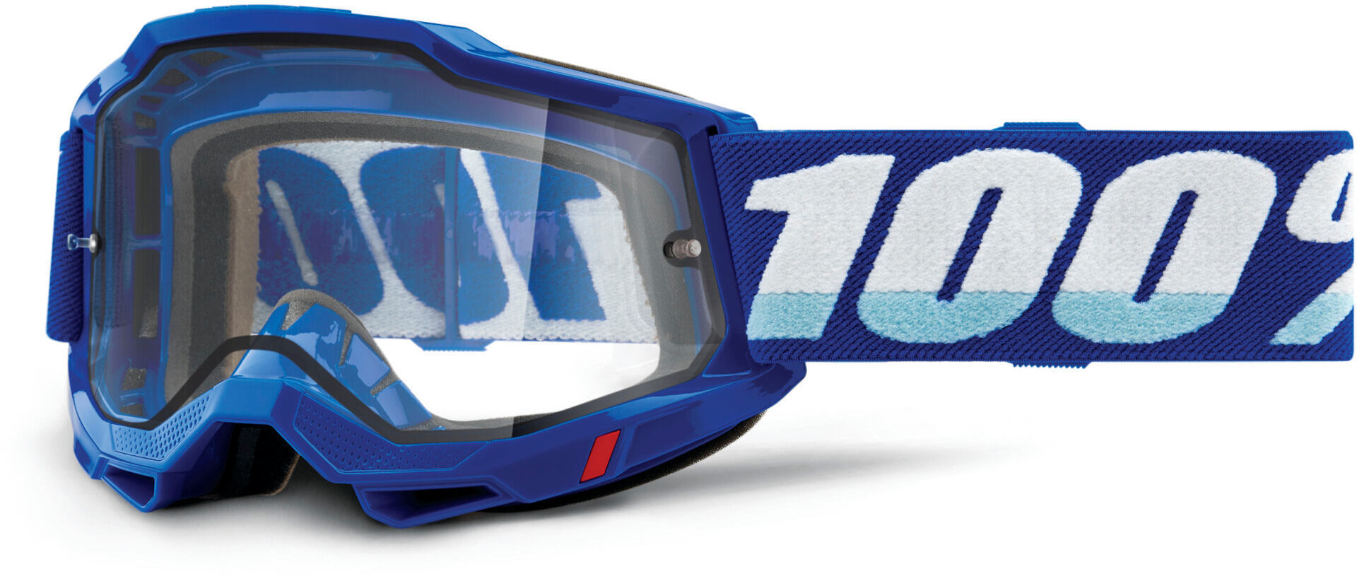 100% Accuri II Enduro Moto Motocross Glasögon Blå/vit Figur 1