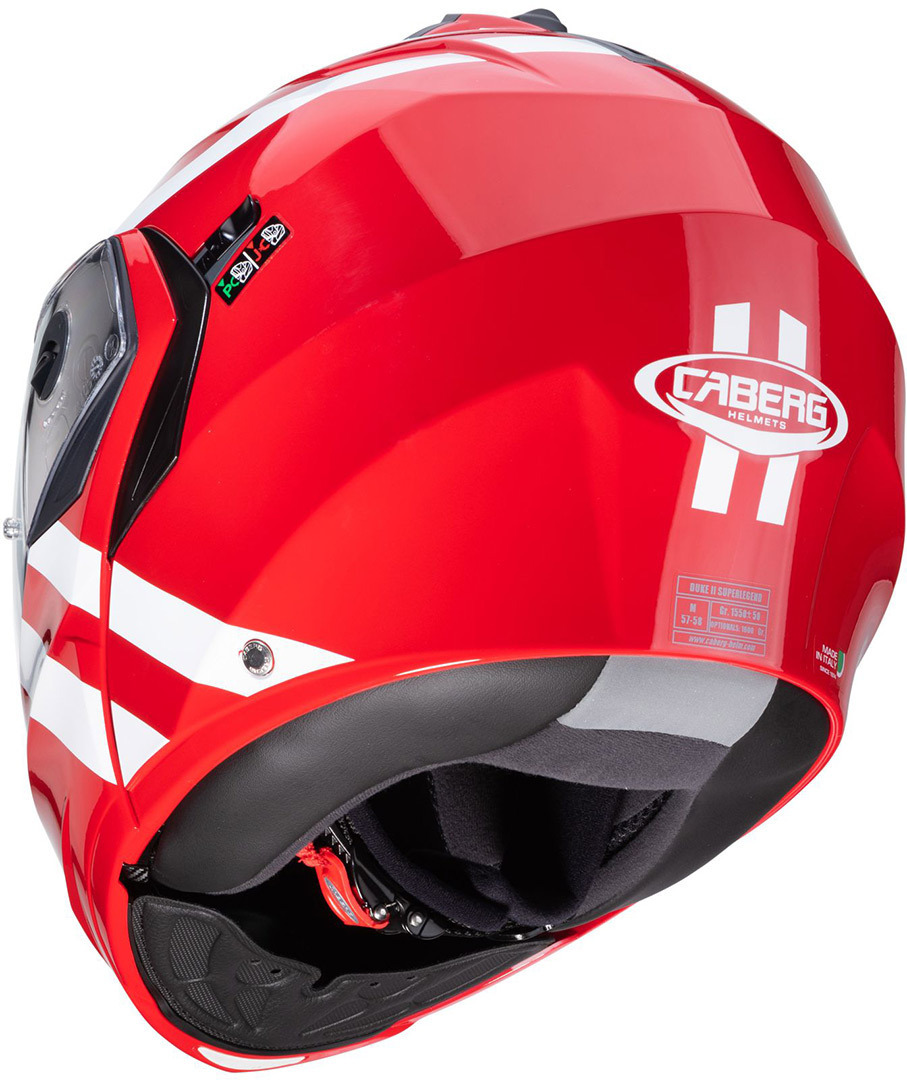Caberg Duke II Superlegend Helm rood/wit M (57/58) Figuur 4