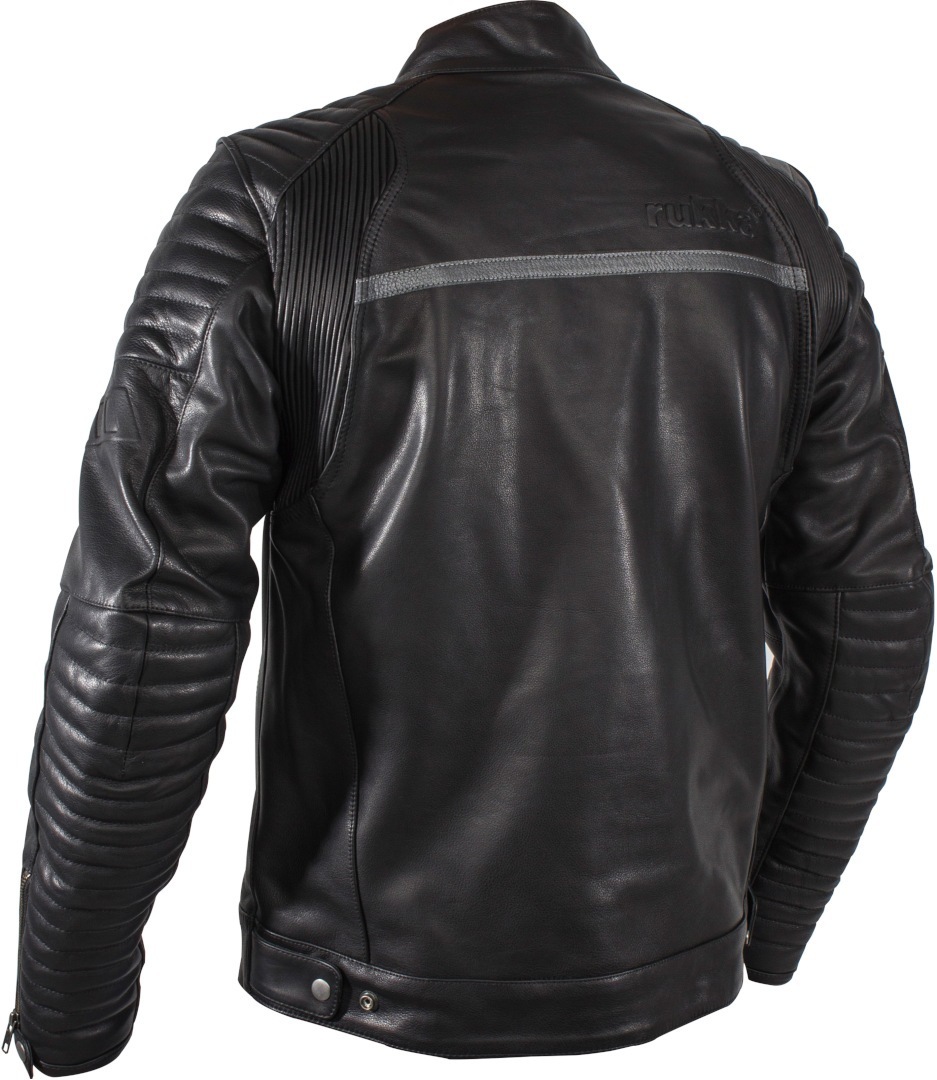 Rukka Yorkton Veste en cuir de moto Noir/Argent 60 Figure 2