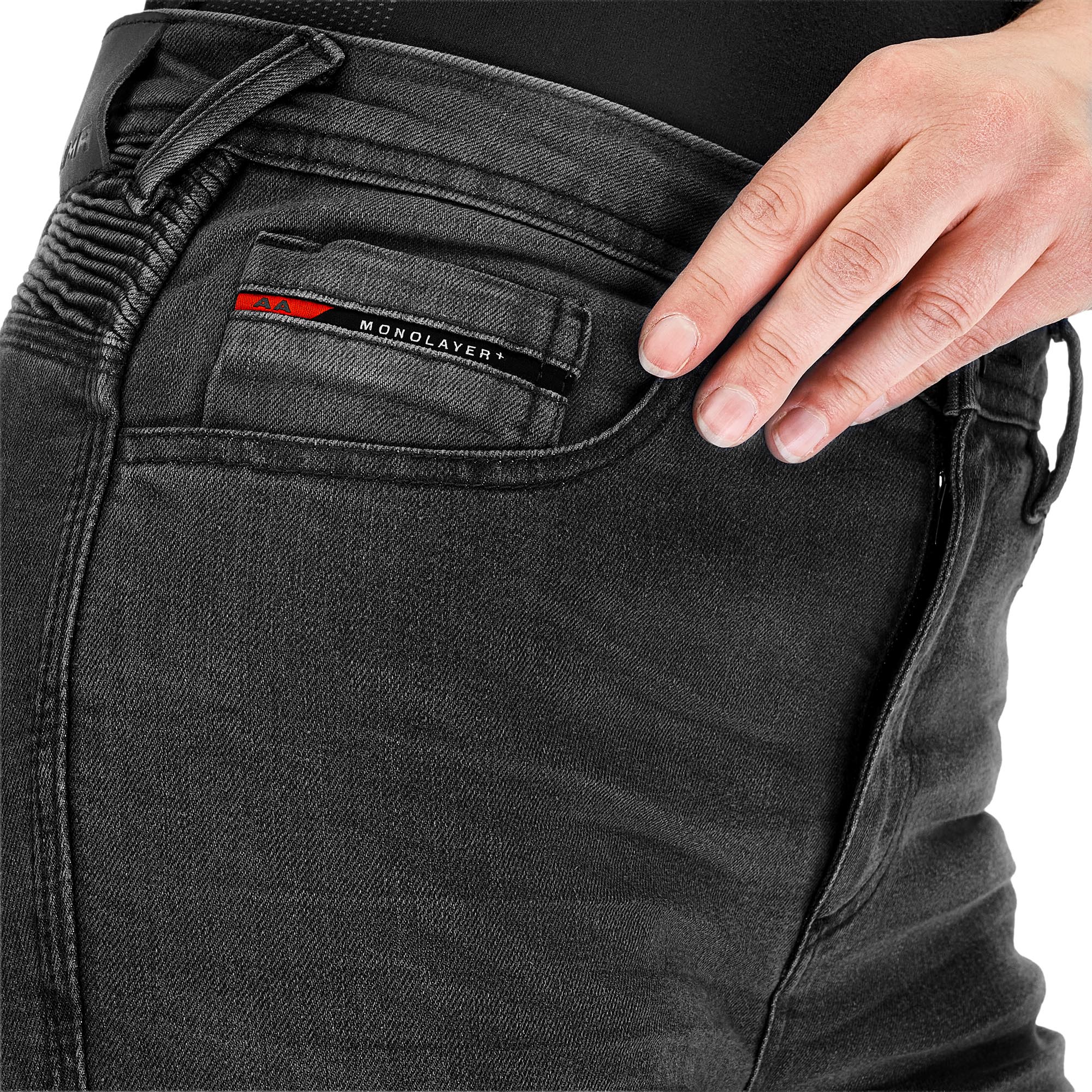 Side view of SHIMA Zenith Ladies Motorcycle Jeans