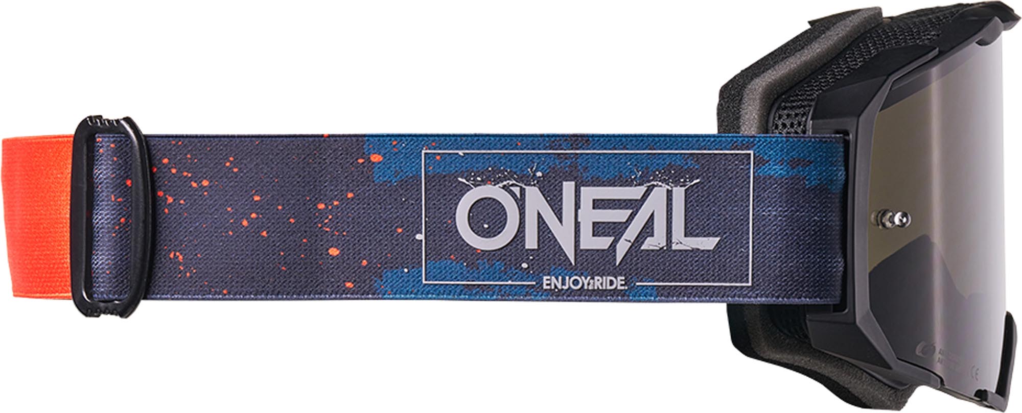Oneal B-22 Paint Motokrosové brýle modrá/oranžová Obrázek 2
