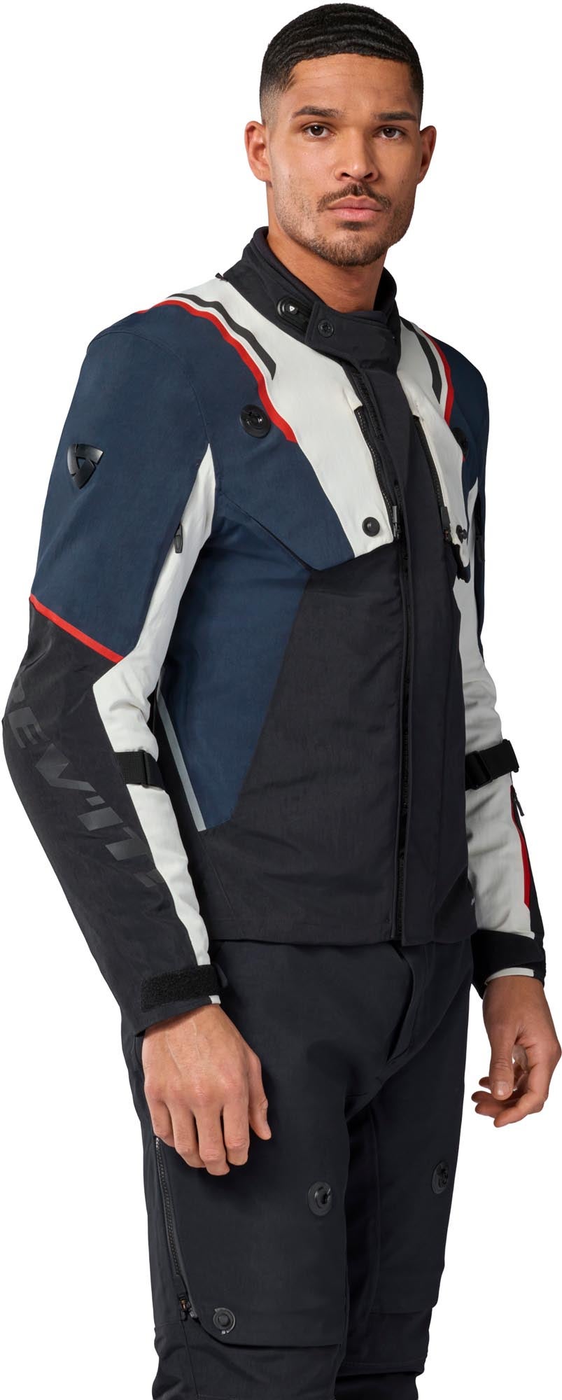 Revit Fractal H2O wasserdichte Motorrad Textiljacke blau/weiß M Abbildung 4