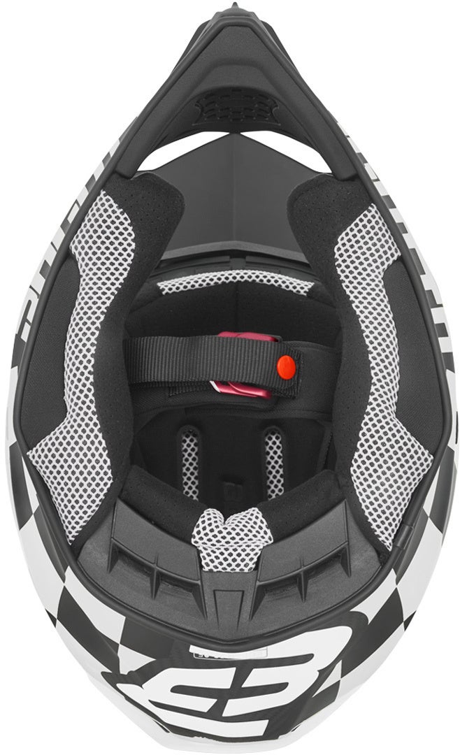 Bogotto V328 Xadrez Carbon Motokrosová přilba černobílá 2XL Obrázek 5