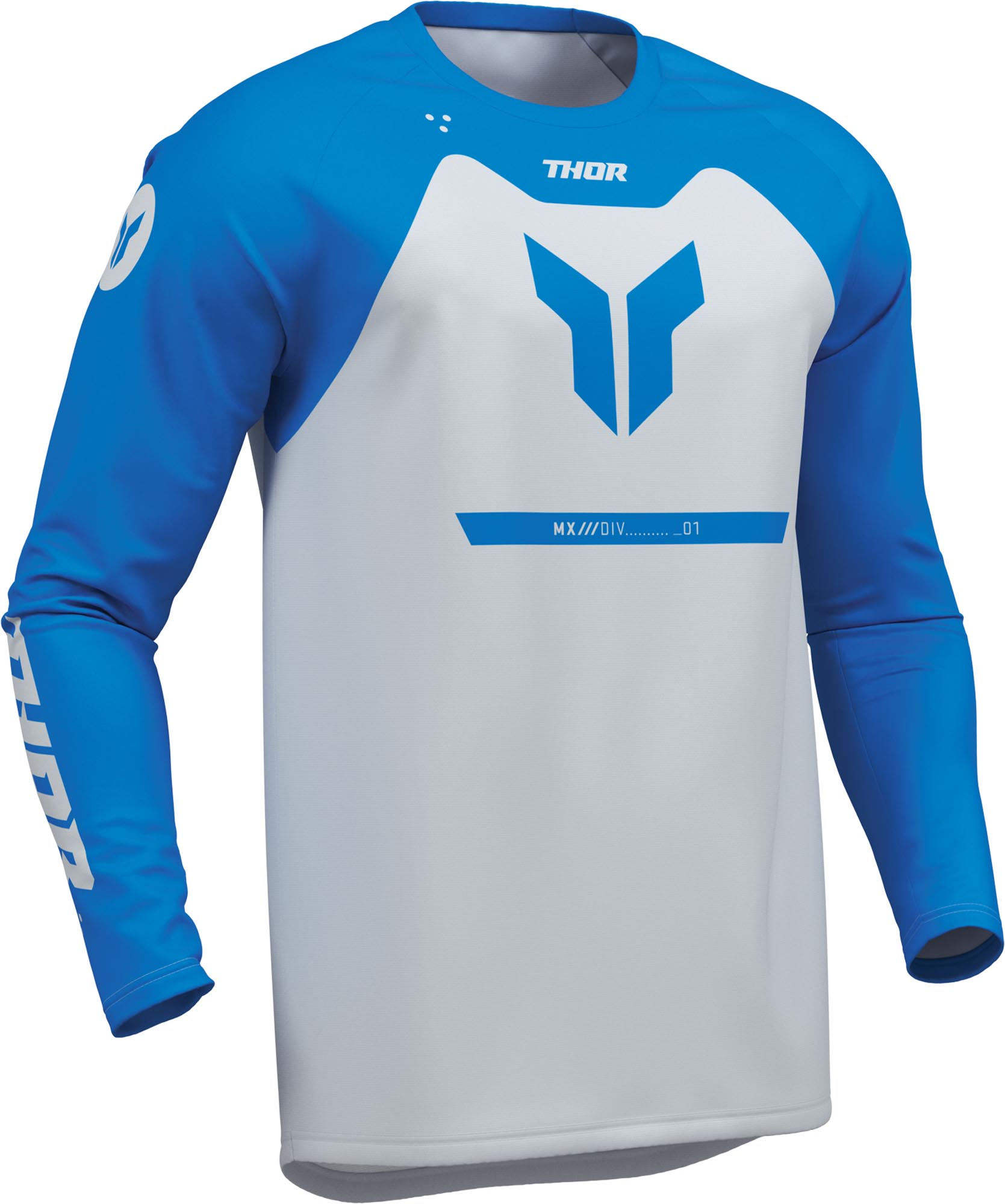 Thor Ridemode Menace Motocross Jersey blue/white S Figure 2