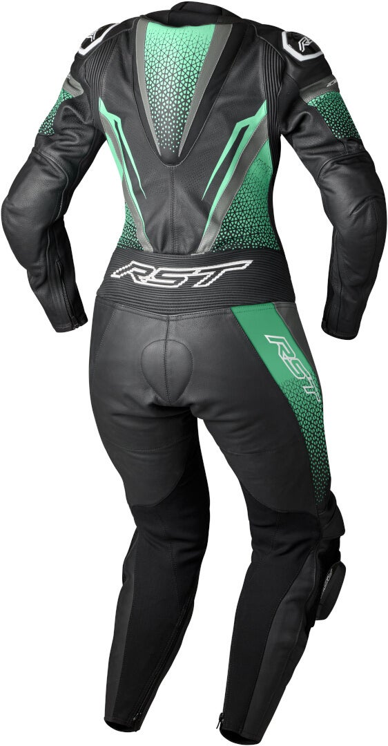 RST Tractech Evo 5 Eendelig dames motorfiets lederen pak Zwart/Mint M Figuur 2