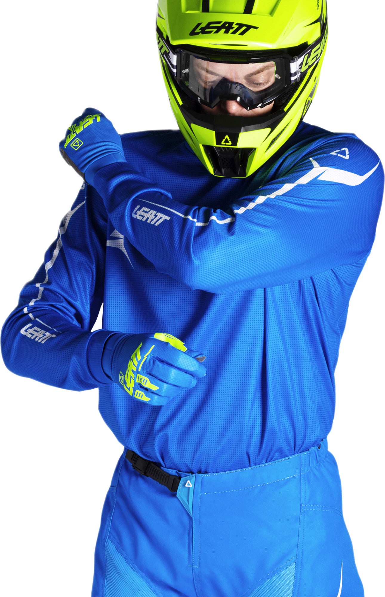 Leatt Moto Ride Kit 3.5 V26 Conjunto de camisa e calça de motocross azul/branco 2XL Figura 2