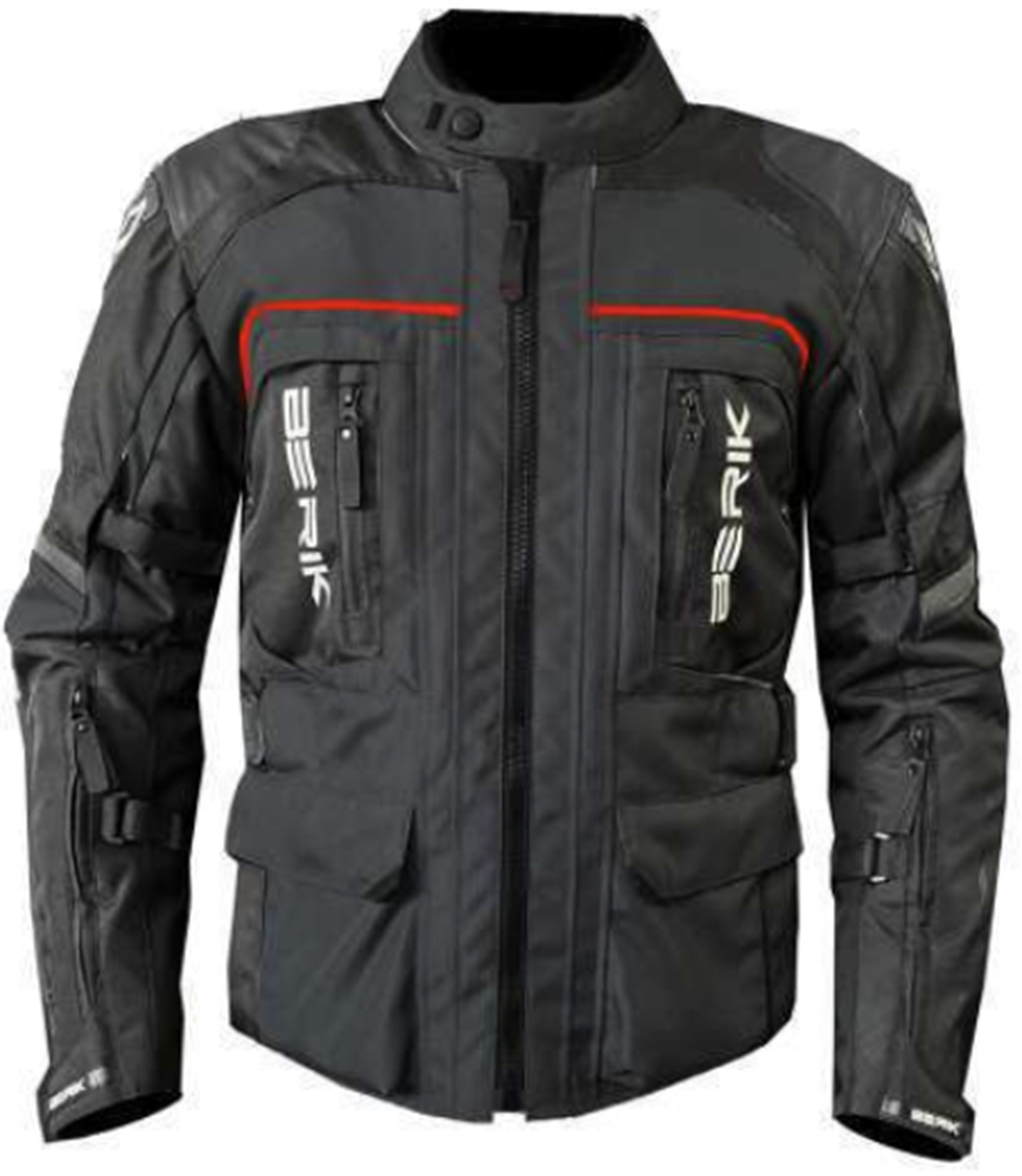 Berik Pharbus waterproof Motorcycle Textil Jacket black/red 58 Figure 1