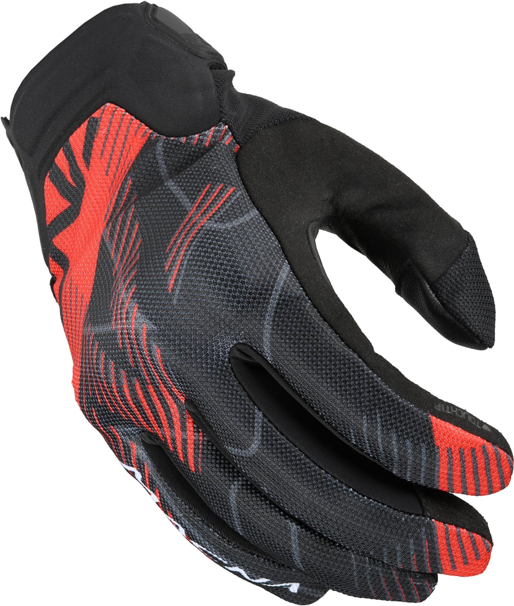 Macna Obtain Leather Motorcycle Gloves red/white M Figure 3