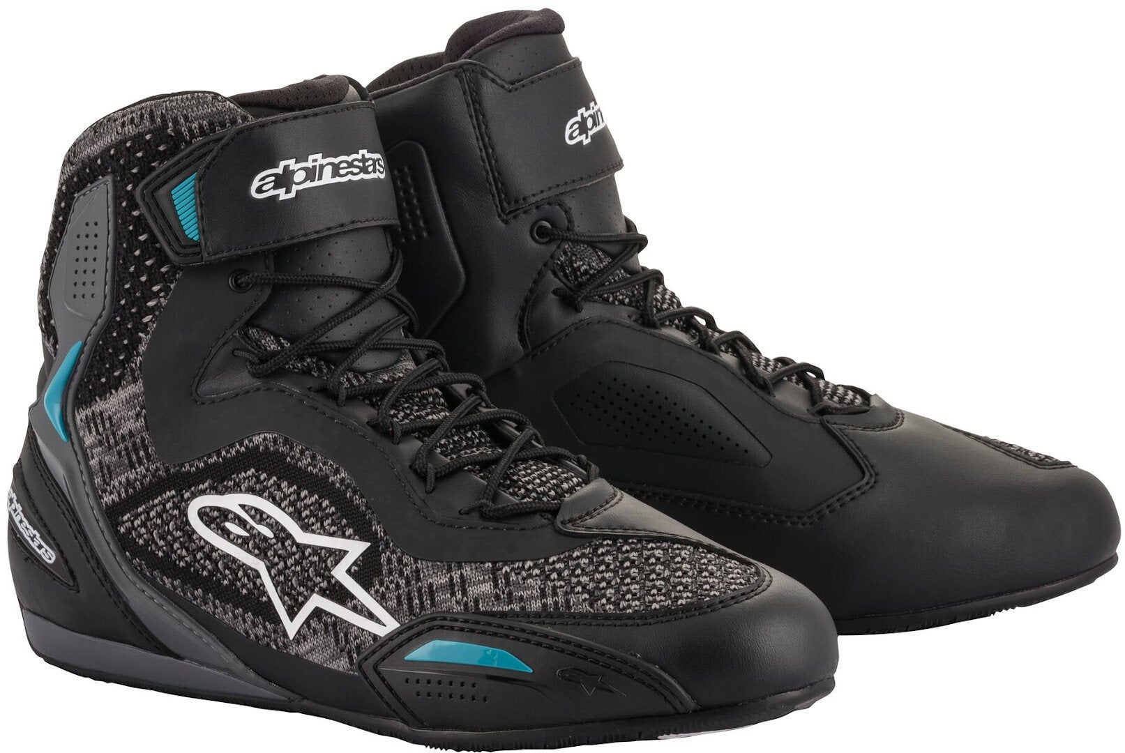 Alpinestars Stella Faster 3 Rideknit Damen Motorradschuhe schwarz/weiß/blau 37,5 Abbildung 1