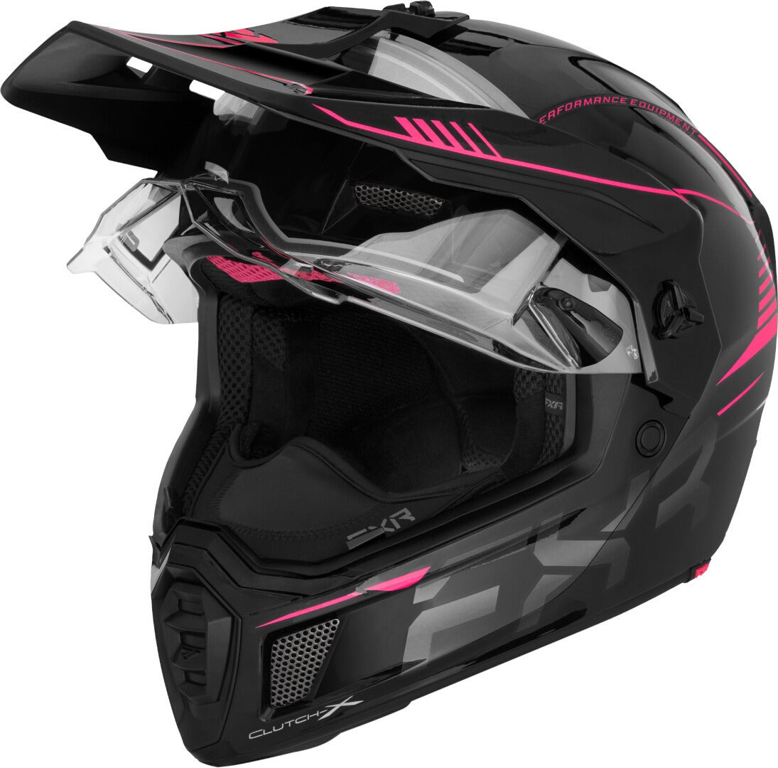FXR Clutch X Pro Snescooter hjelm sort mat/pink XXL (63/64) Figur 3