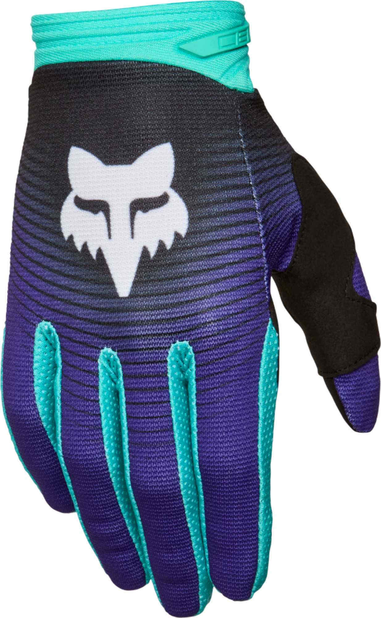 FOX 180 Collect Motocross Handschuhe schwarz/lila XL Abbildung 1