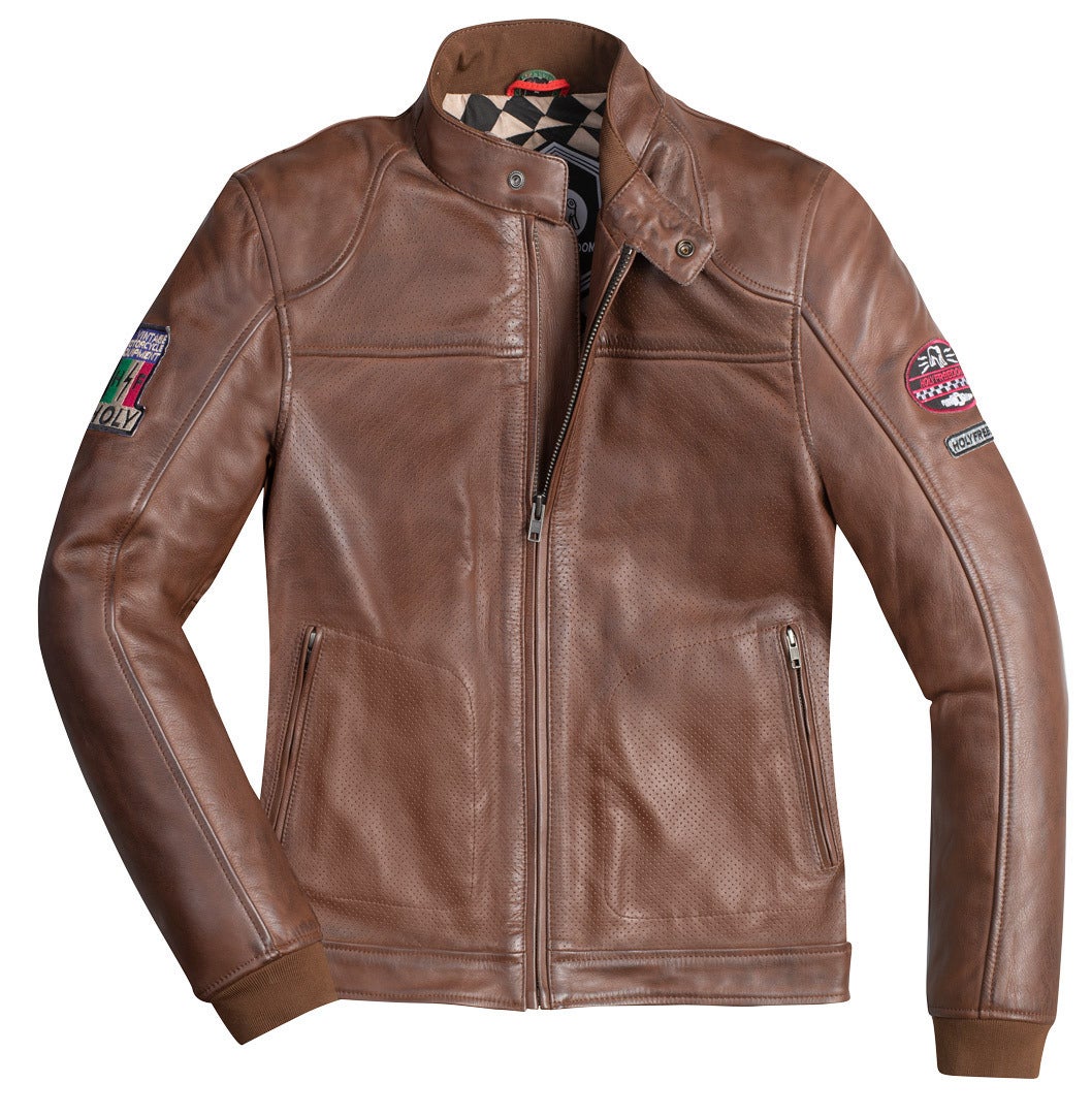 HolyFreedom Due Motorcycle Leather Jacket brown XXL Figure 1