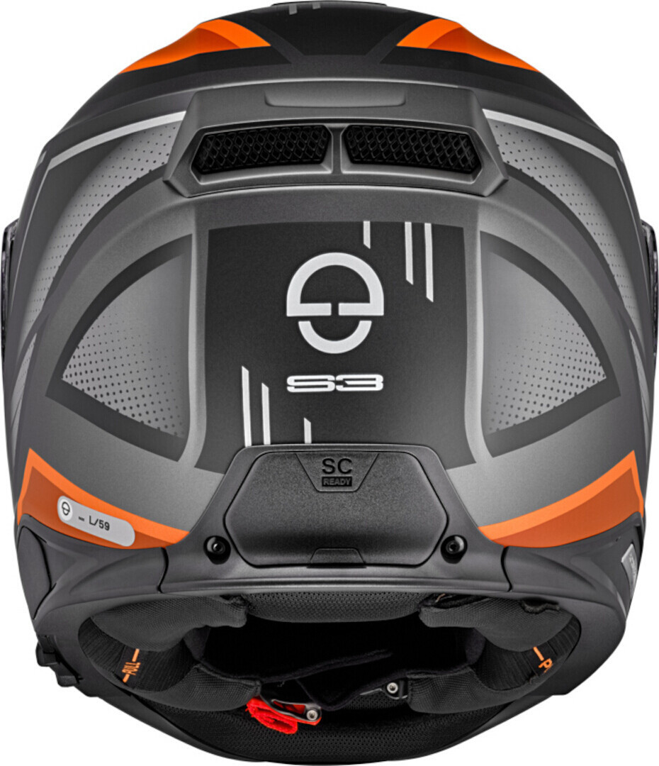 Schuberth S3 Storm Helmet grey/orange M (56/57) Figure 4