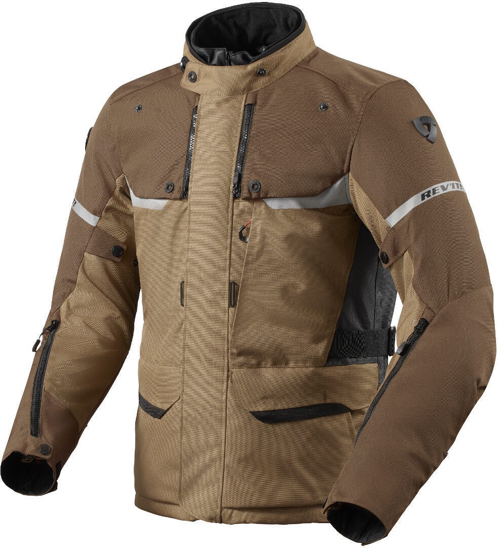 Revit Outback 4 H2O Motorcycle Textile Jacket brown XL Figure 1
