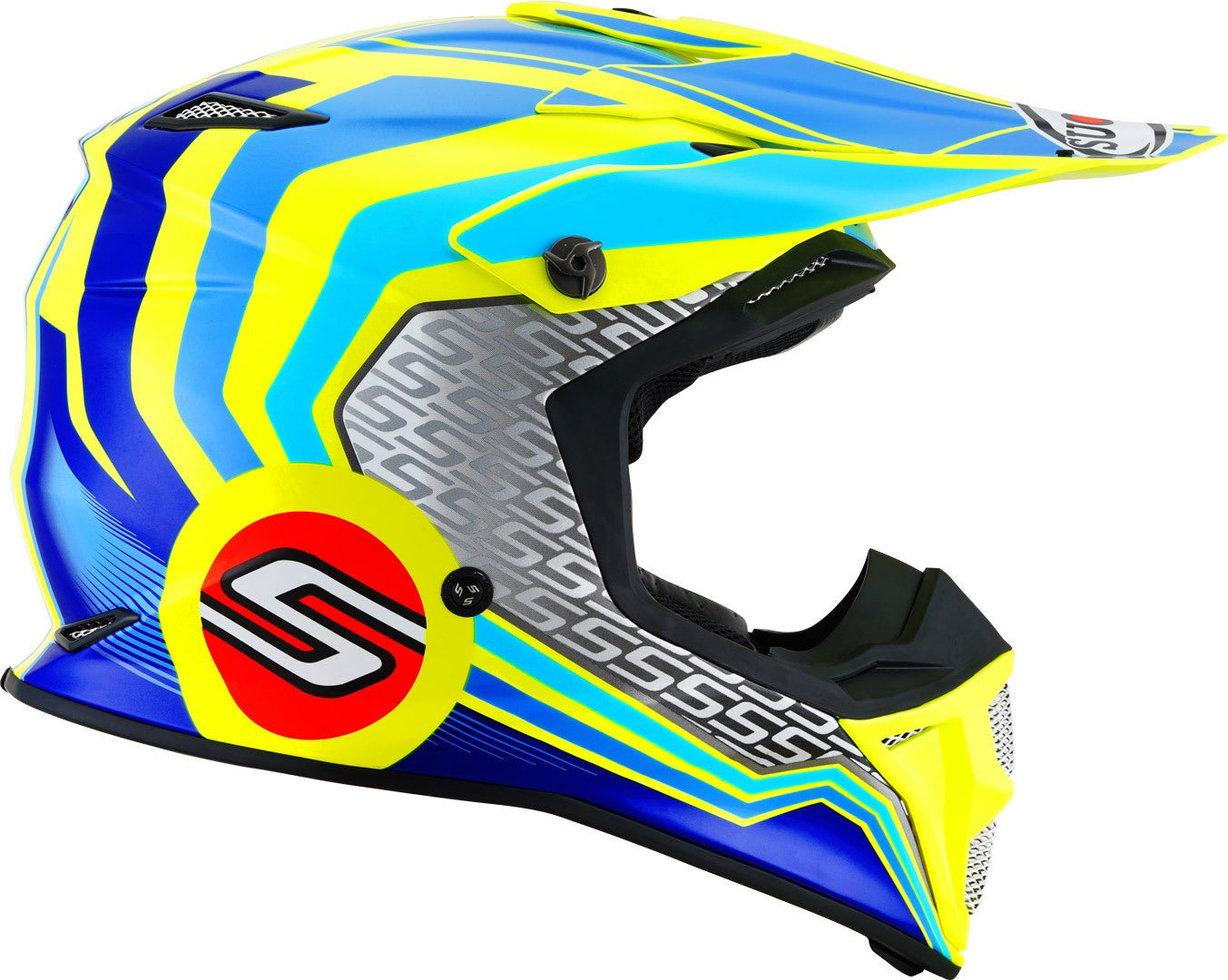 Suomy MX Speed Pro Forward Casco Motocross blu/giallo M (57/58) Figura 5