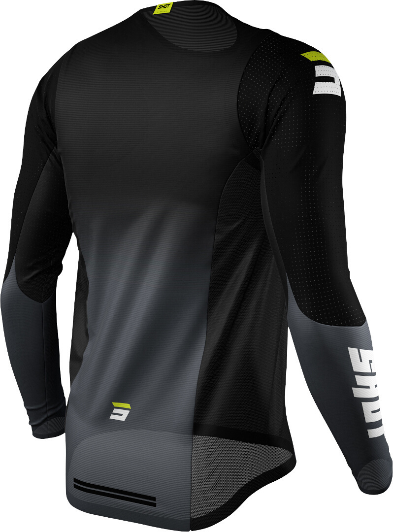 Shot Aerolite Gradient Motocross Jersey sort/hvid/gul M Figur 2