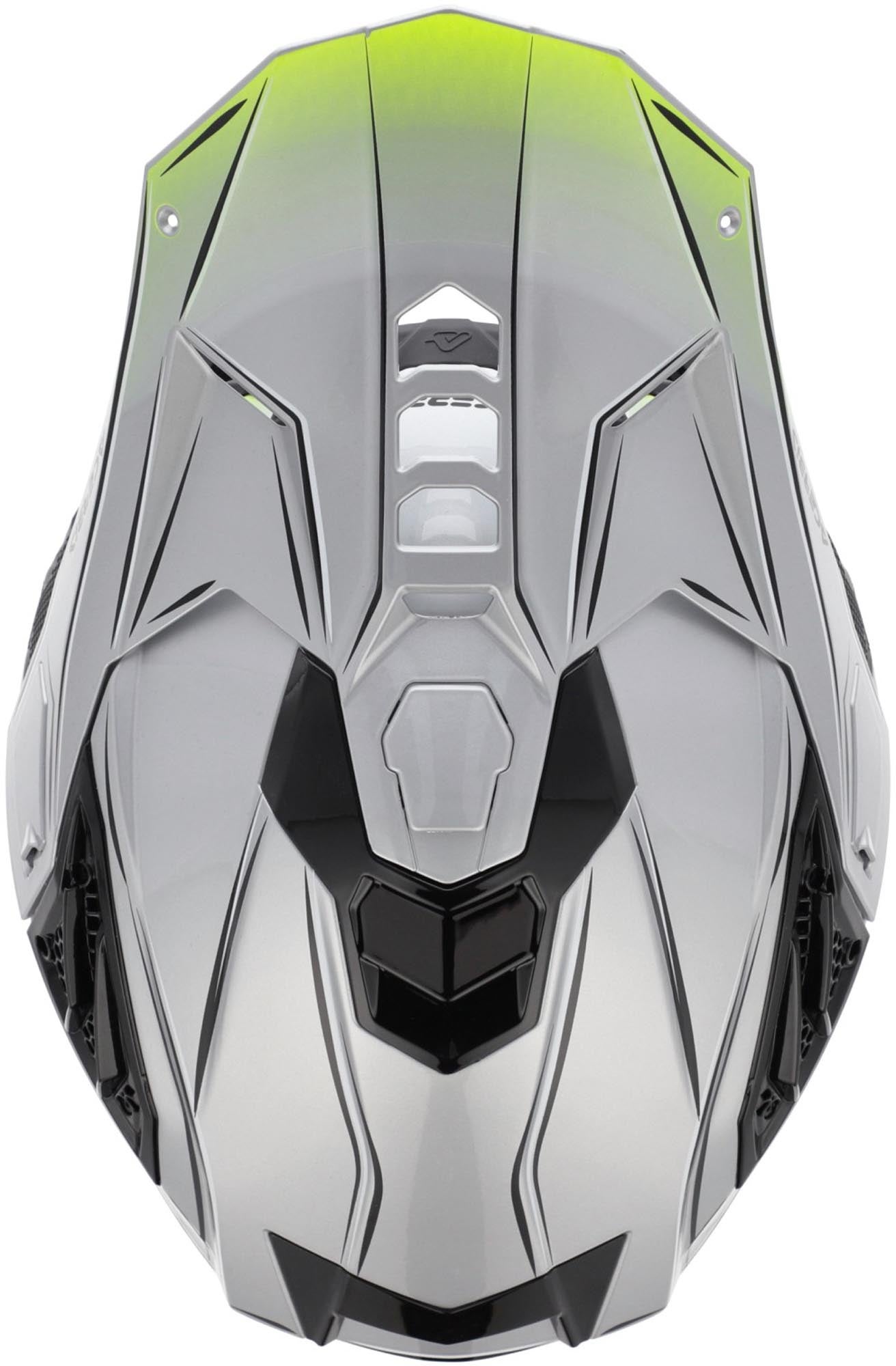 Acerbis Airstrike-X Scratch Motocrosshjelm sølv/gul M (57/58) Figur 5