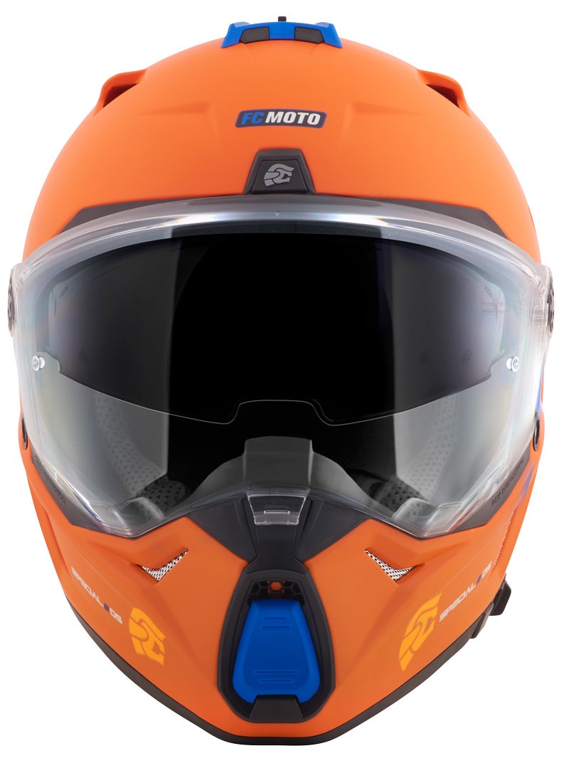FC-Moto Merkur Pro Straight Enduro Helm orange matt XL Abbildung 6