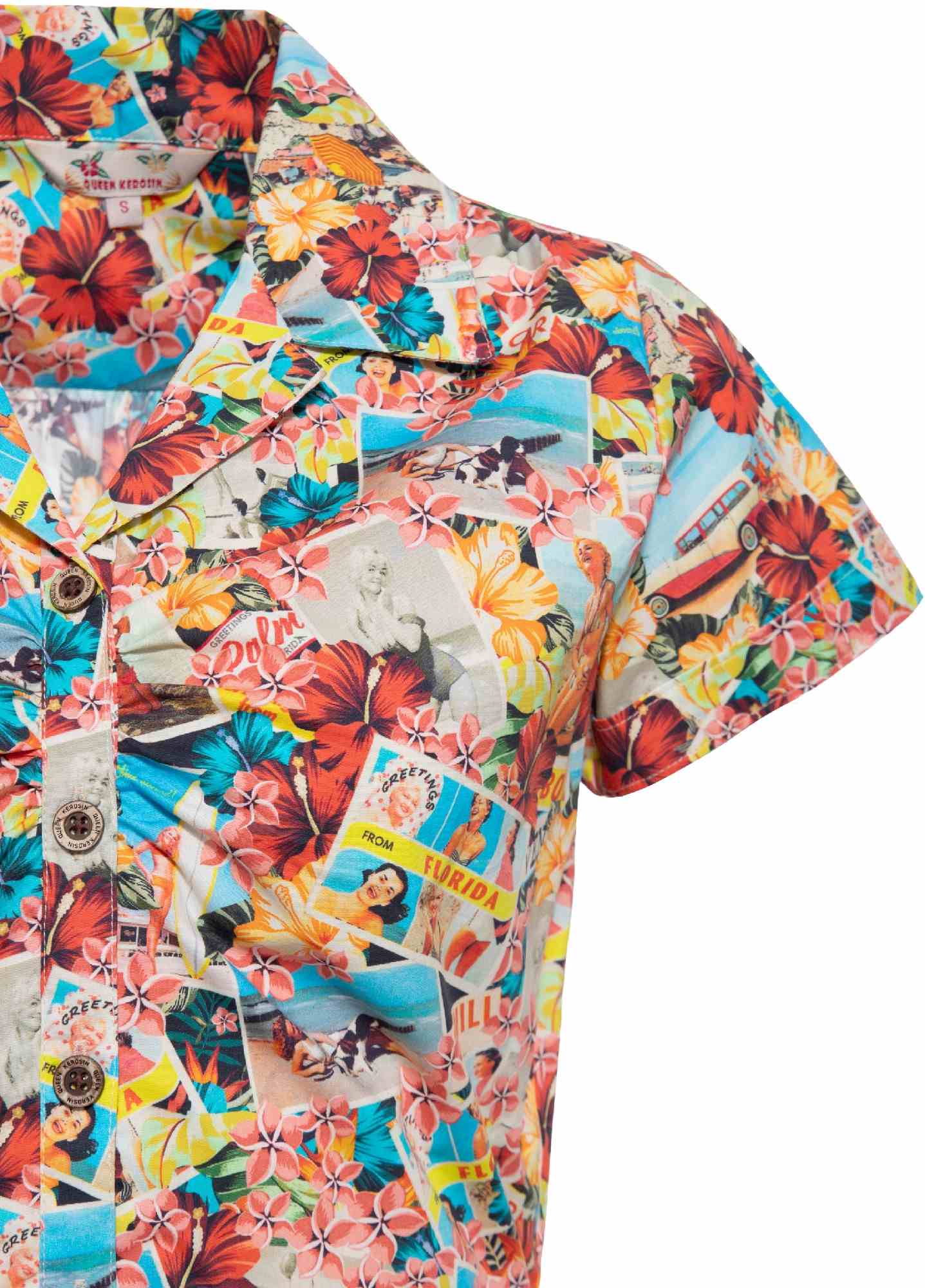 Queen Kerosin Beaches Ladies Blouse M Figure 3