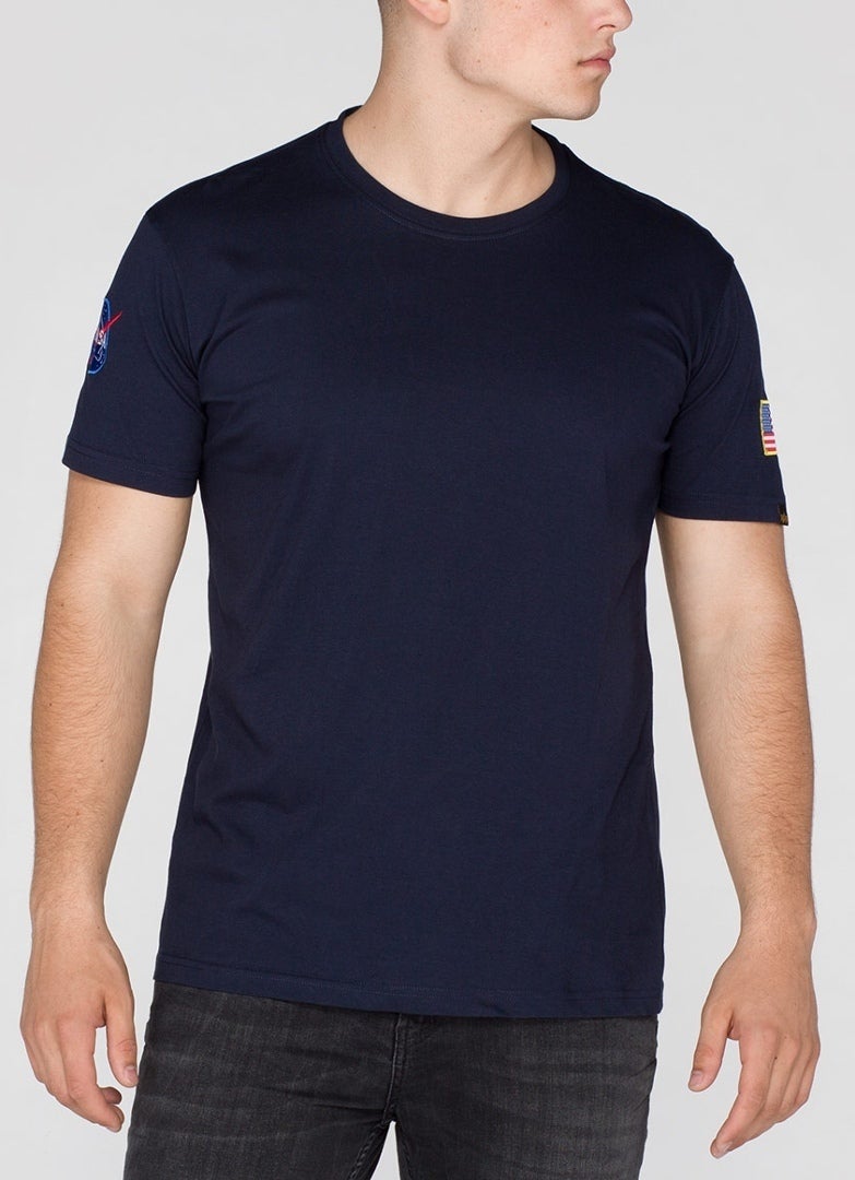 Alpha Industries NASA T-Shirt dunkelblau S Abbildung 4