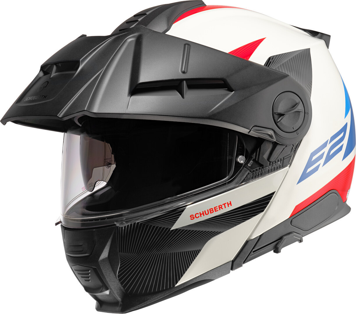 Schuberth E2 Defender Hjelm hvit/blå/rød M (57) Figur 1