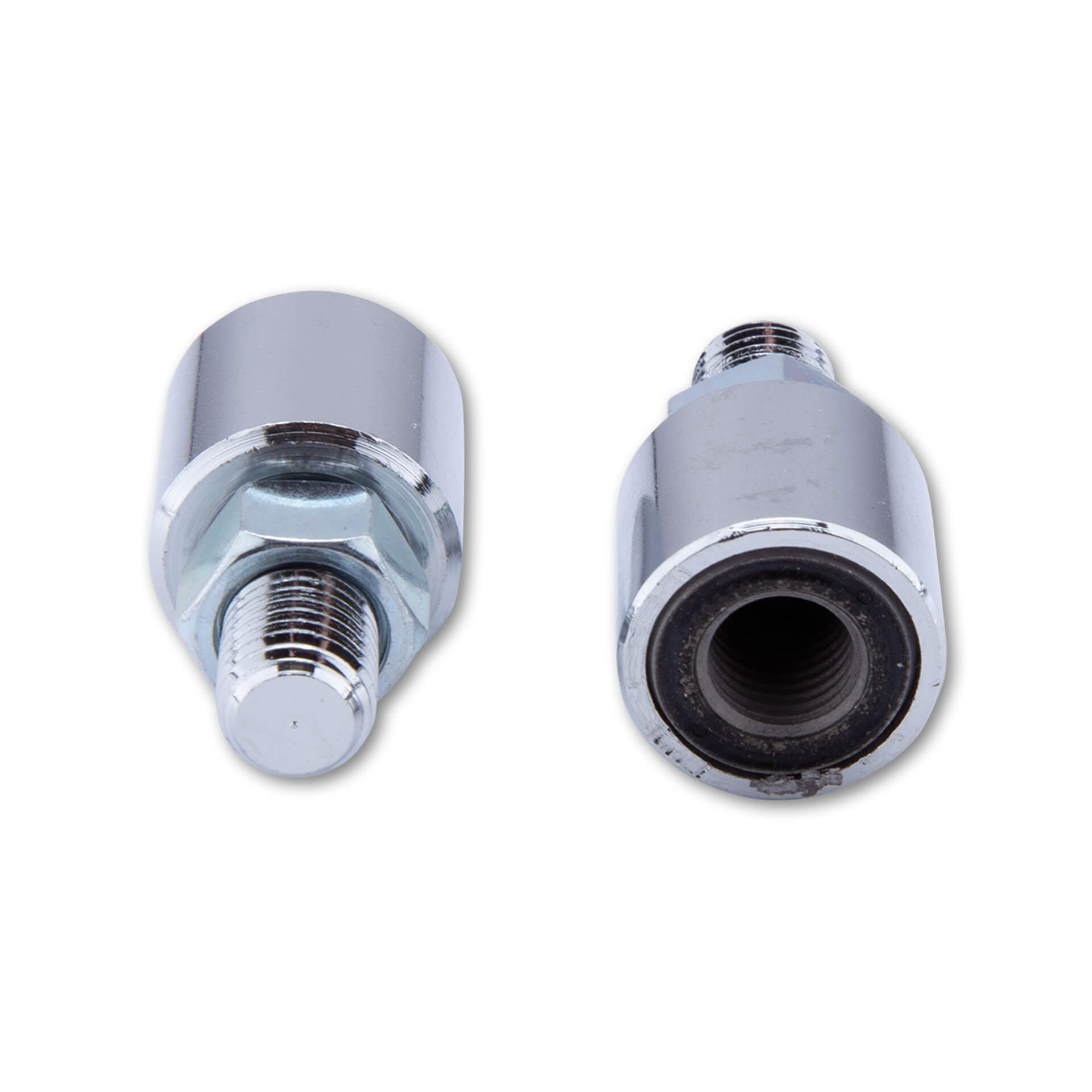 SHIN YO Spiegel Vibrationsvernichter für M10 x 1.25 chrom & schwarz Chrome RH-RH Figura 2
