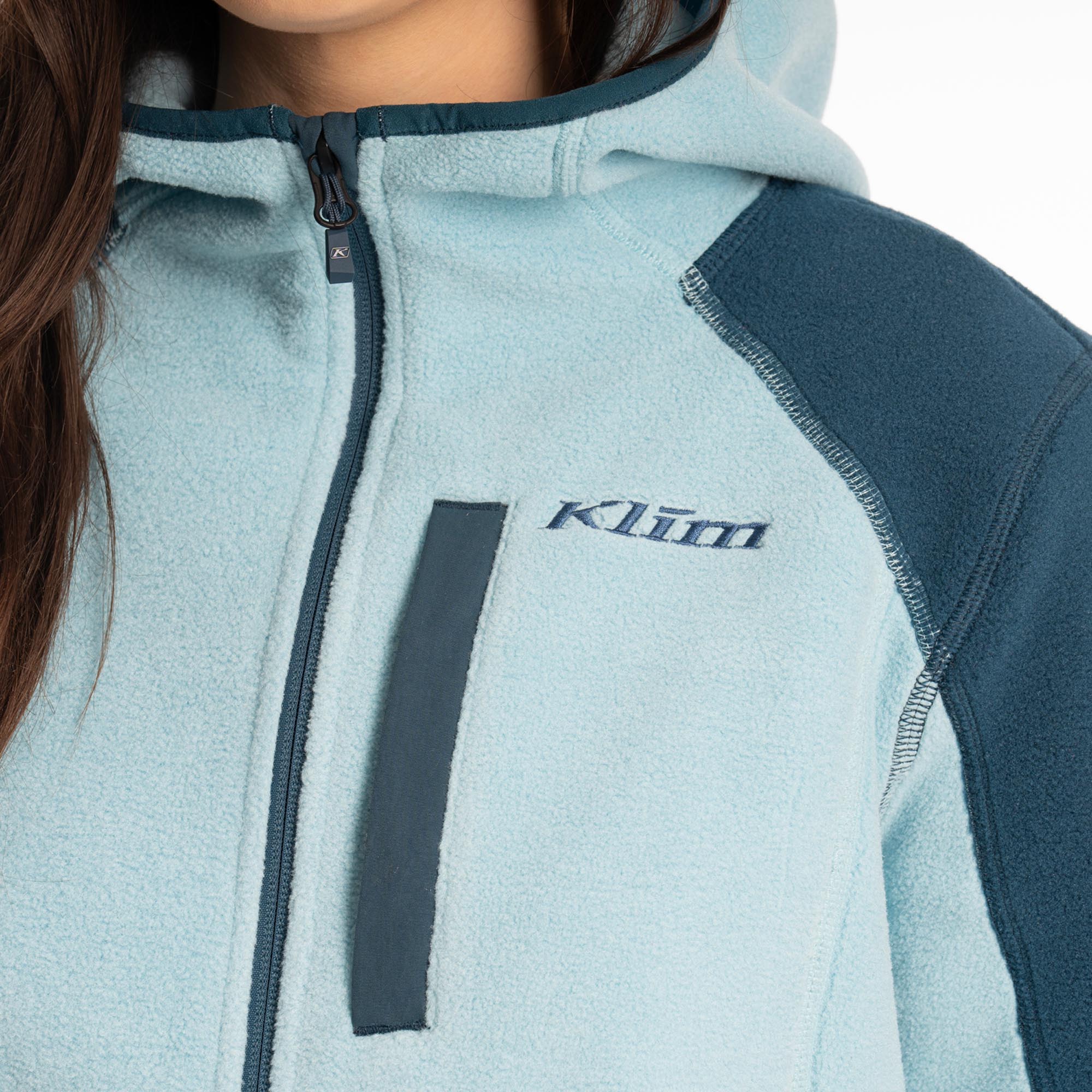 Klim Darby Canyon Hanorac cu fermoar din fleece pentru doamne albastru L Figura 4