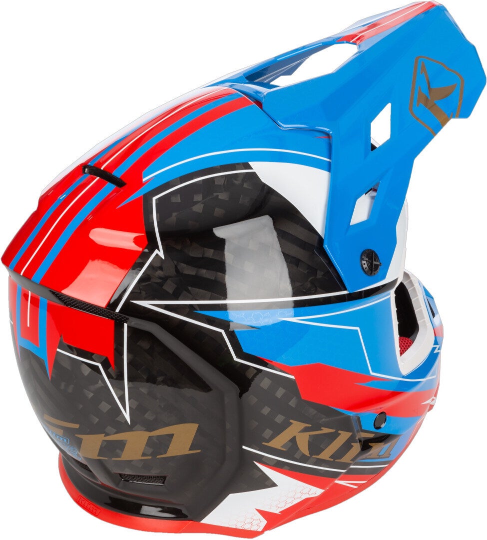 Side view of Klim F3 Carbon Velocity Snowmobile Helmet