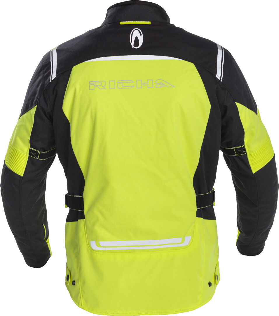 Richa Storm 2 waterproof Motorcycle Textile Jacket yellow/black 6XL Figure 2