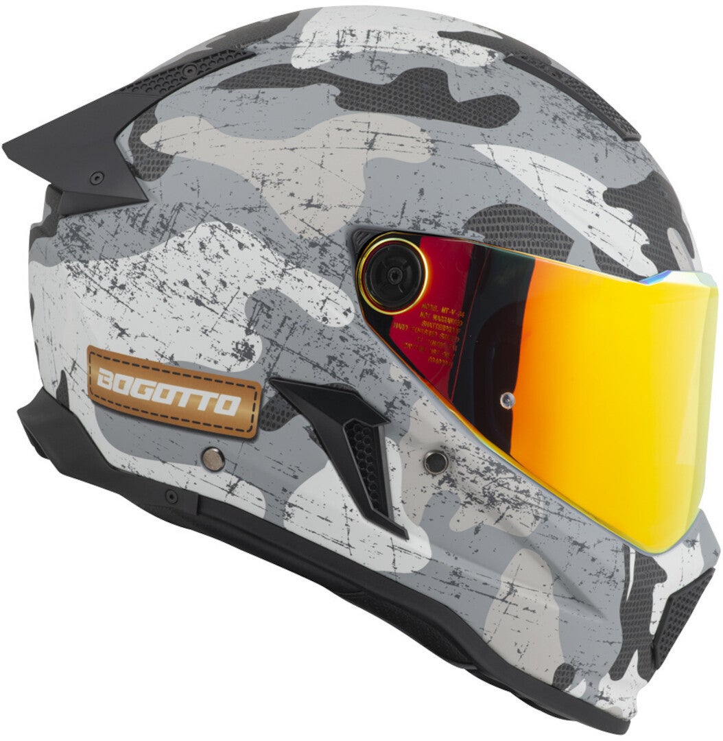 Bogotto Rapto Camo Hjelm hvid mat/grå M Figur 11