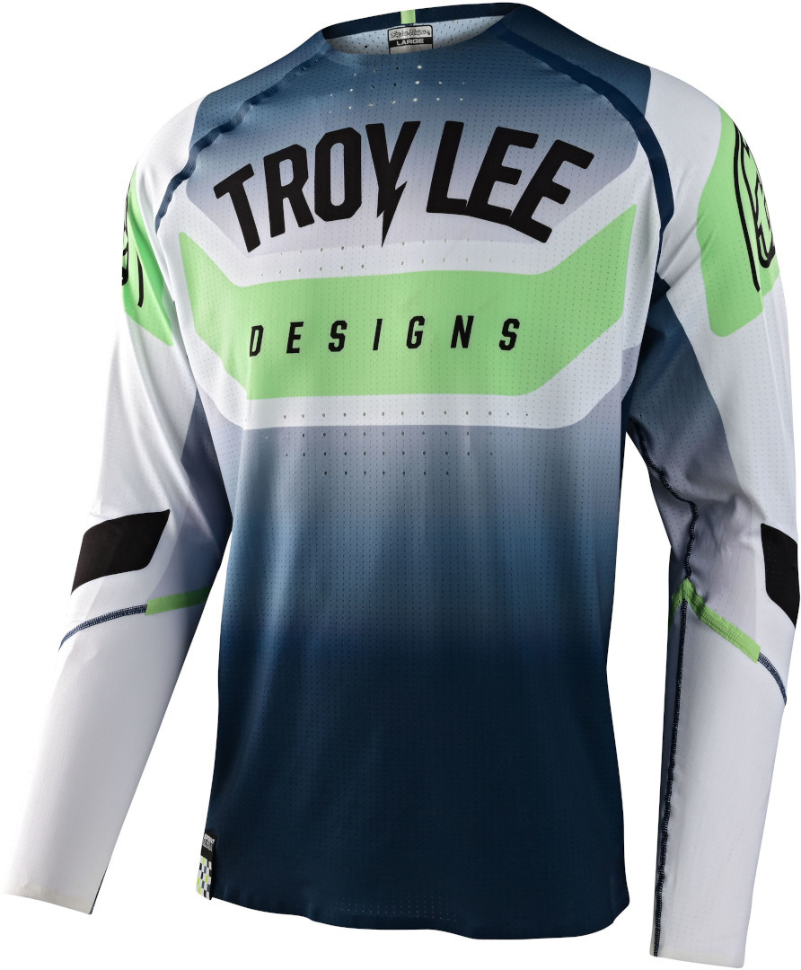 Troy Lee Designs Sprint Ultra Arc Bicycle Jersey white/blue M Figure 1